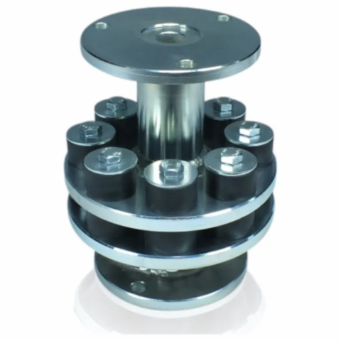 Amortisseur antivibratoire haute résistance en métal et caoutchouc pour fixation et réduction des vibrations d’éolienne